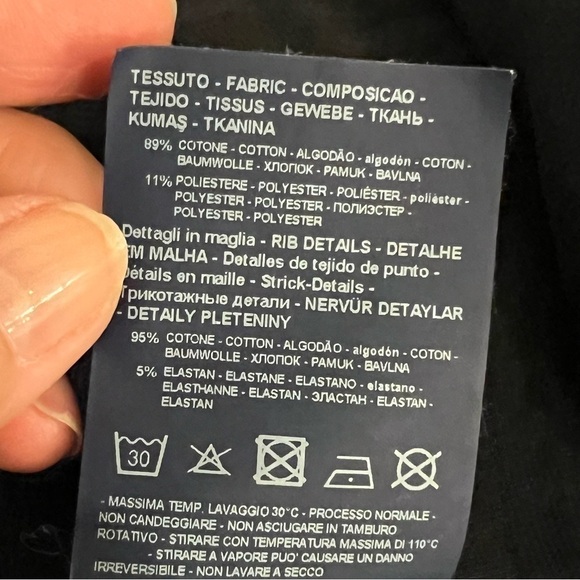 Armani Exchange black cotton blend Joggers size M - Picture 14 of 14